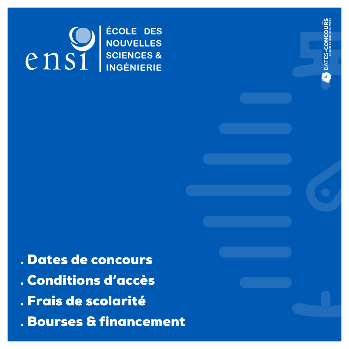 ENSI - Dates-concours.ma