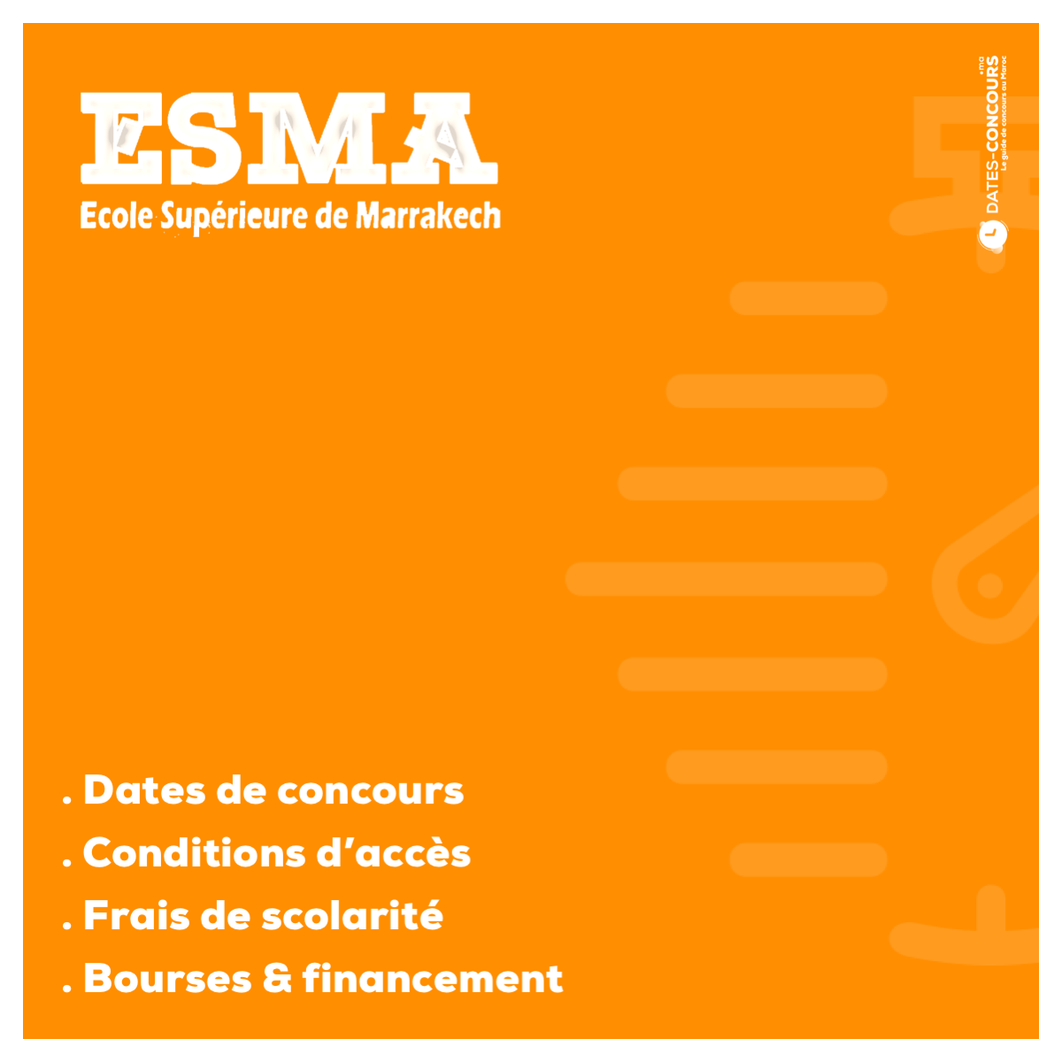 ESMA - Dates-concours.ma