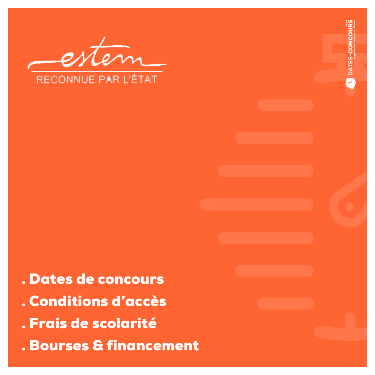 ESTEM - Dates-concours.ma