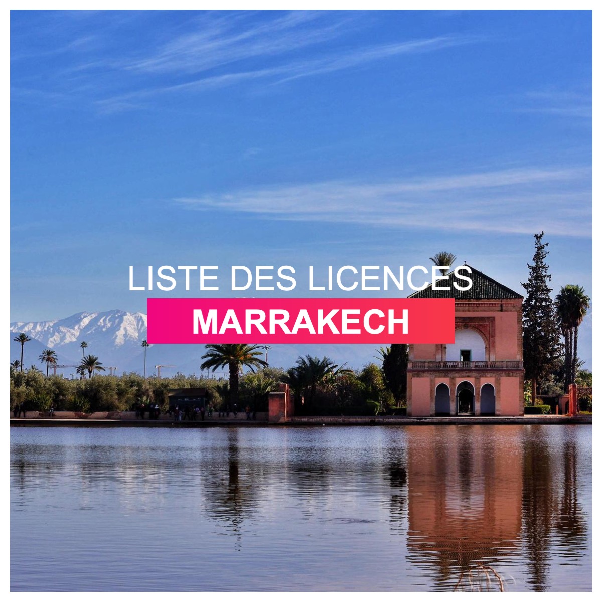 Liste des licences Marrakech l Dates-concours.ma