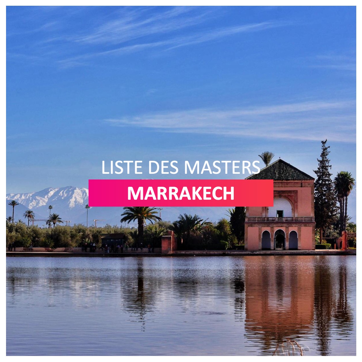 Liste des masters Marrakech l Dates-concours.ma