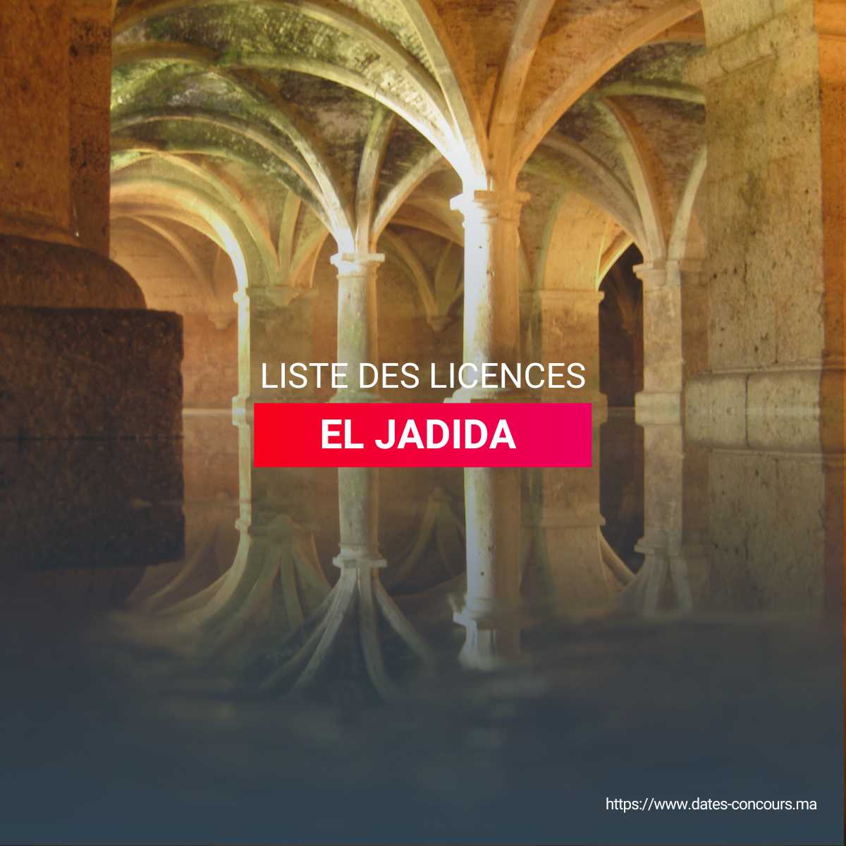 LISTE DES LICENCES EL JADIDA I DATESCONCOURS.MA