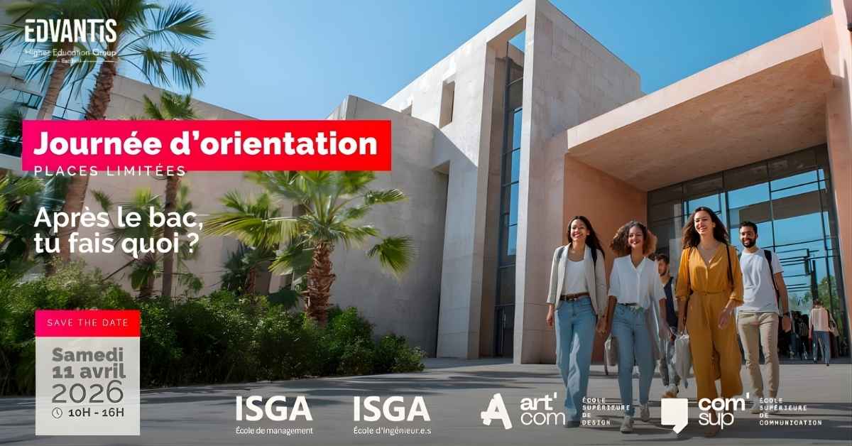 Edvantis ouvre ses campus le 11 avril pour orienter les futurs talents du Maroc